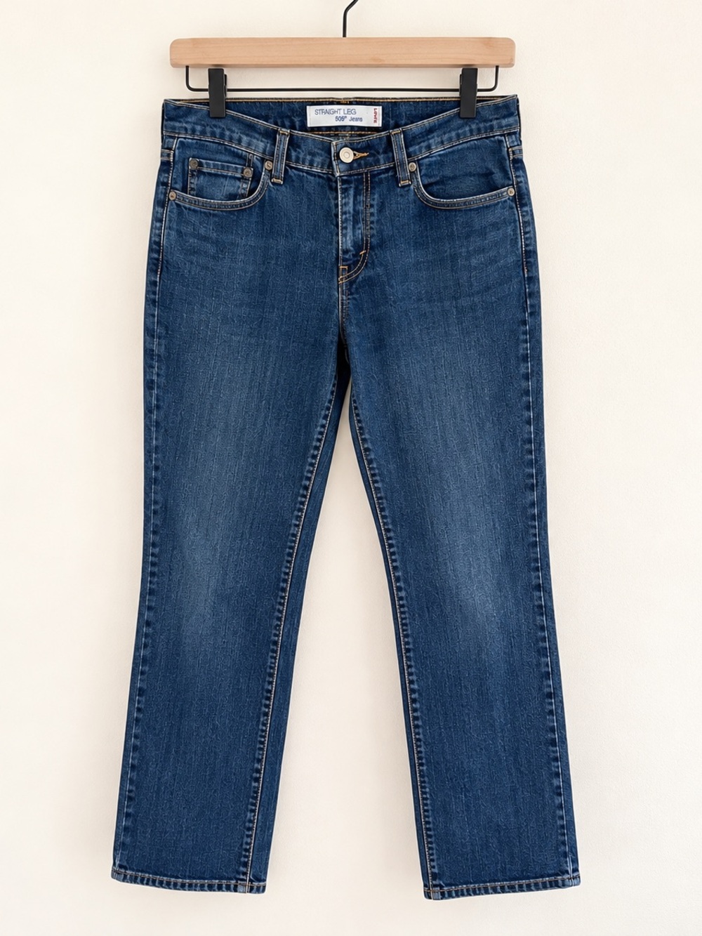 Levi’s 505 Straight Leg Jeans Women’s 10M Dark Wash Blue